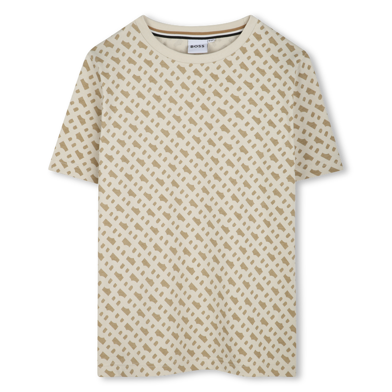 Printed Cotton T-Shirt BOSS 
                        BOY