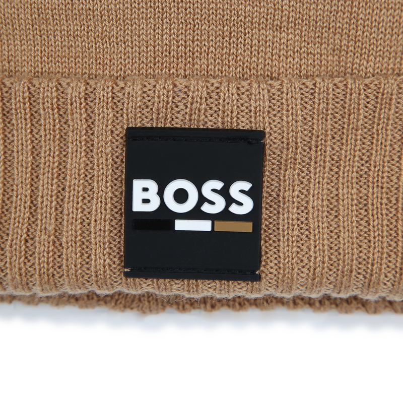 Knitted Fold-Up Beanie BOSS 
                        BOY