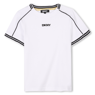 T-shirt with colourful stripes DKNY UNISEX
