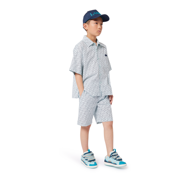 Lace-up leather sneakers