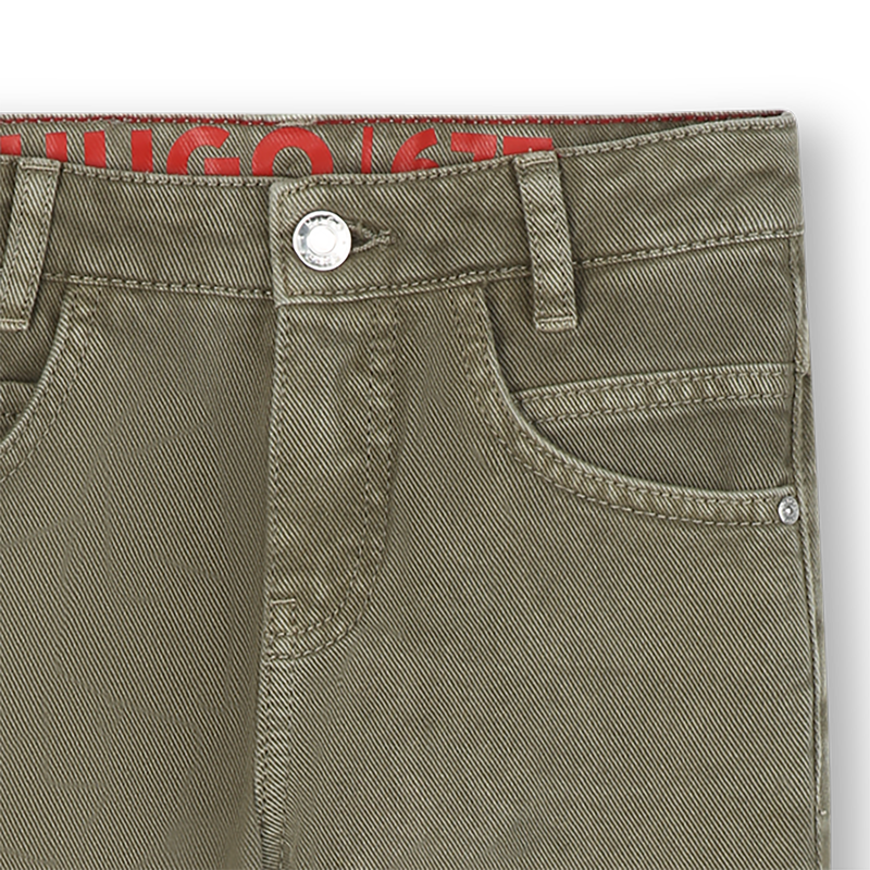 Faded twill trousers HUGO 
                        BOY