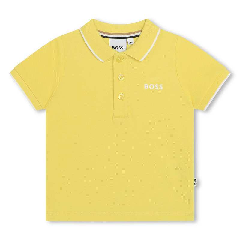 Short-sleeved cotton polo BOSS 
                    BOY