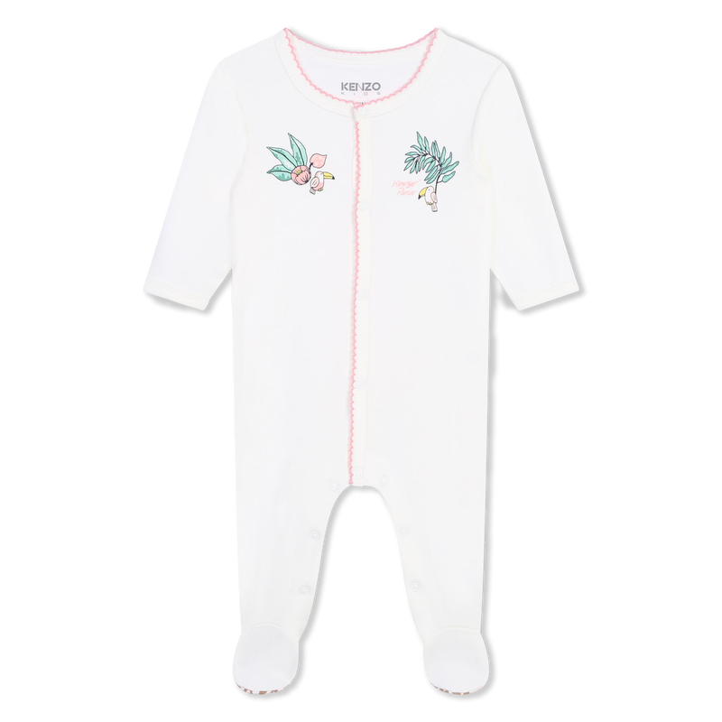 Cotton Press Stud Pajamas KENZO KIDS 
                        GIRL