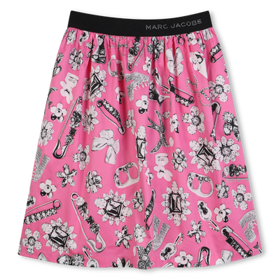 Cotton satin skirt MARC JACOBS GIRL