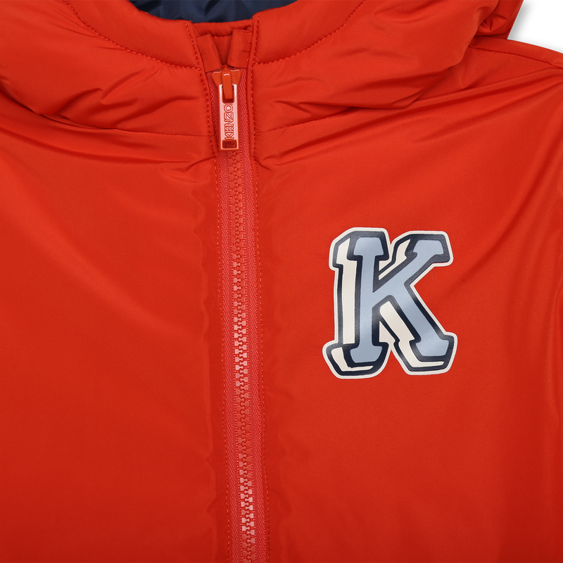 Water repellent hooded puffer