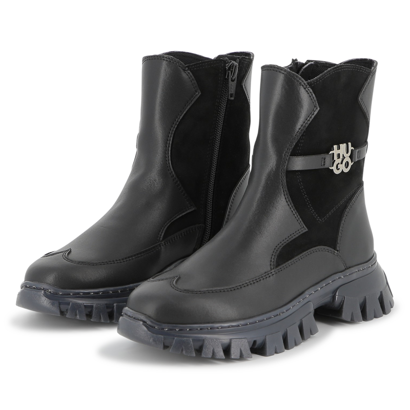 Ankle boots with zip closure HUGO 
                    GIRL