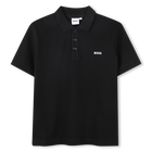 Cotton polo shirt with logo BOSS 
                    BOY