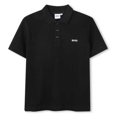 Cotton polo shirt with logo BOSS BOY