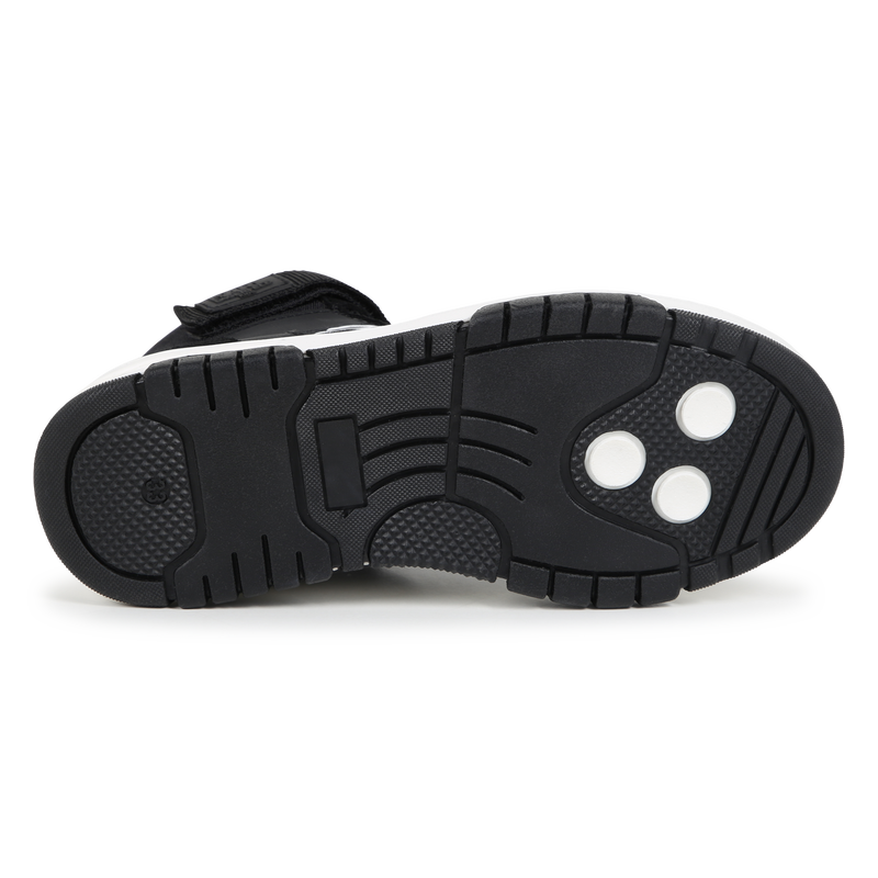 High-Top Leather Sneakers KARL LAGERFELD KIDS 
                        BOY