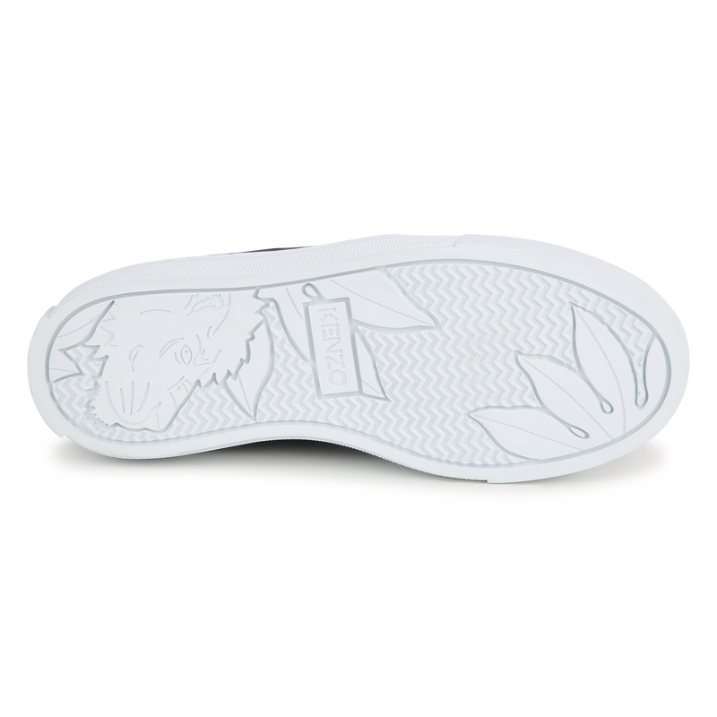 Cotton denim sneakers KENZO KIDS 
                    UNISEX