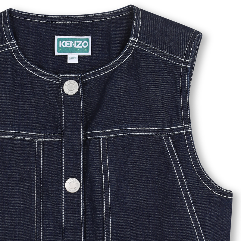 Denim Vest KENZO KIDS 
                        GIRL