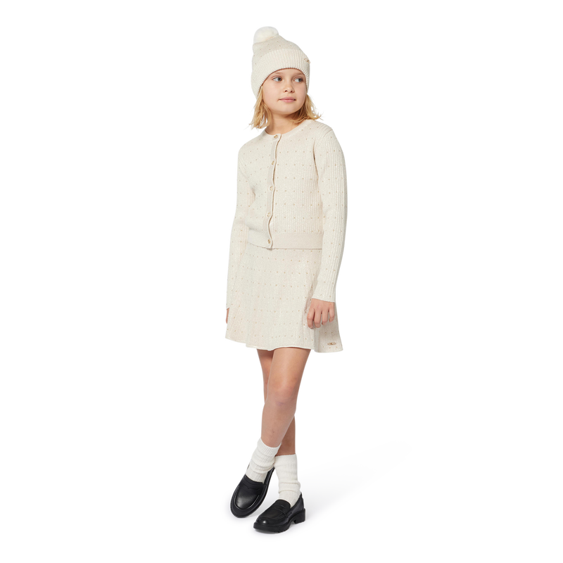 Knitted hat with pompom MICHAEL KORS 
                        GIRL