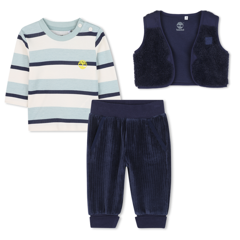 Three-piece outfit with zebra pattern TIMBERLAND 
                        BOY