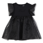 Short Sleeve Dress KARL LAGERFELD KIDS 
                    GIRL