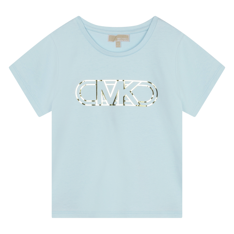Short-Sleeved Cotton T-Shirt MICHAEL KORS 
                    GIRL