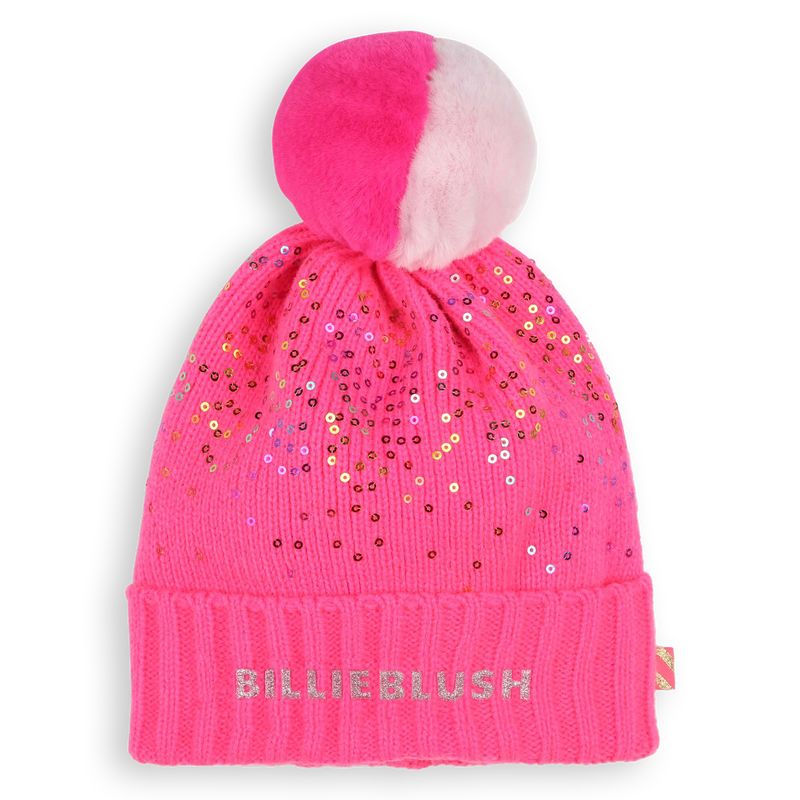 Sequin Pom-Pom Beanie BILLIEBLUSH 
                    GIRL