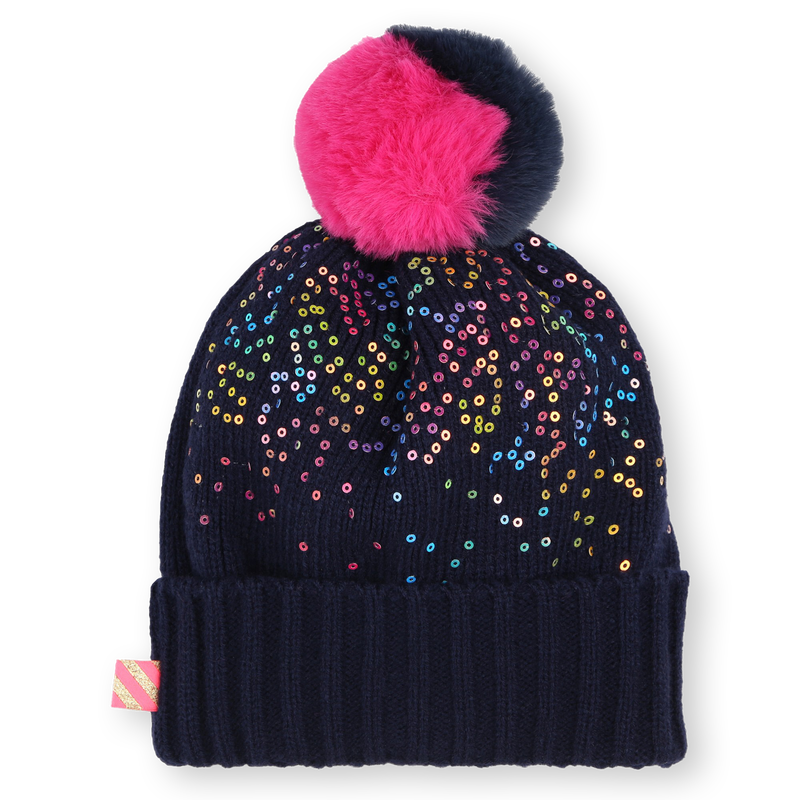 Sequin Pom-Pom Beanie BILLIEBLUSH 
                    GIRL