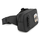 Fanny pack in rubber-effect coated textile KARL LAGERFELD KIDS 
                    BOY