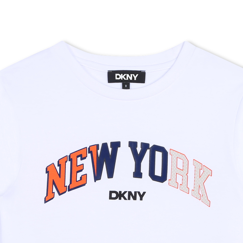 Long-Sleeved Cotton T-Shirt DKNY 
                        BOY