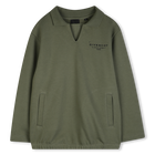 Fleece Sweatshirt, KHAKI, hi-res