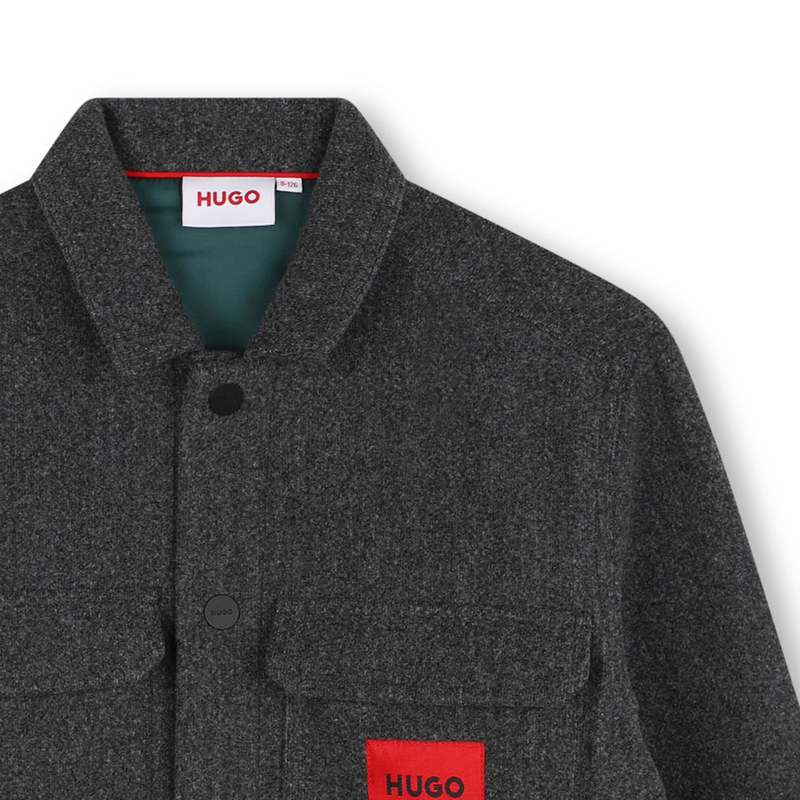 Felt-Effect Overshirt HUGO 
                        BOY
