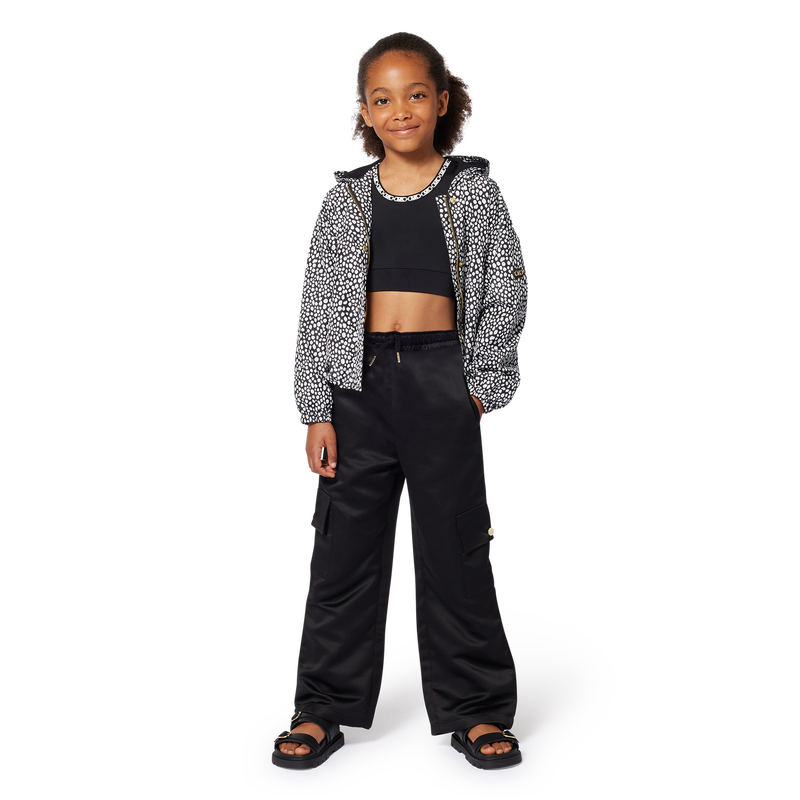 Satin multi-pocket trousers MICHAEL KORS 
                        GIRL