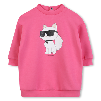 Long sleeve dress KARL LAGERFELD KIDS GIRL