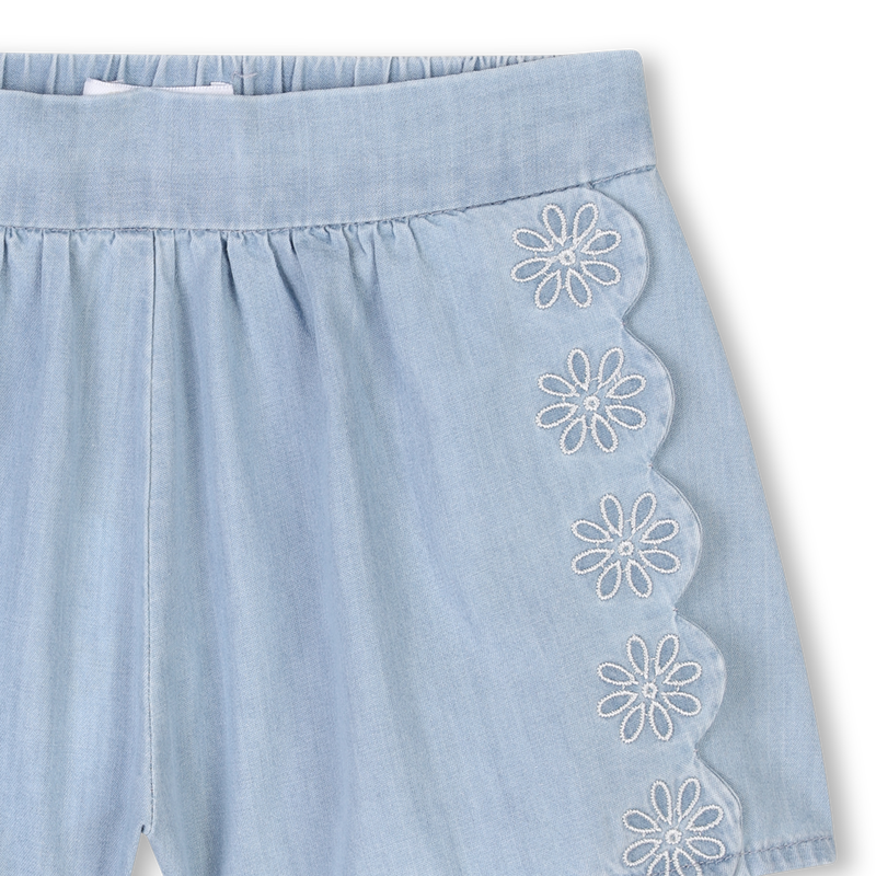 Embroidered denim shorts CHLOE 
                    GIRL