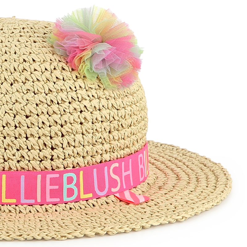 Pompom straw hat BILLIEBLUSH 
                        GIRL