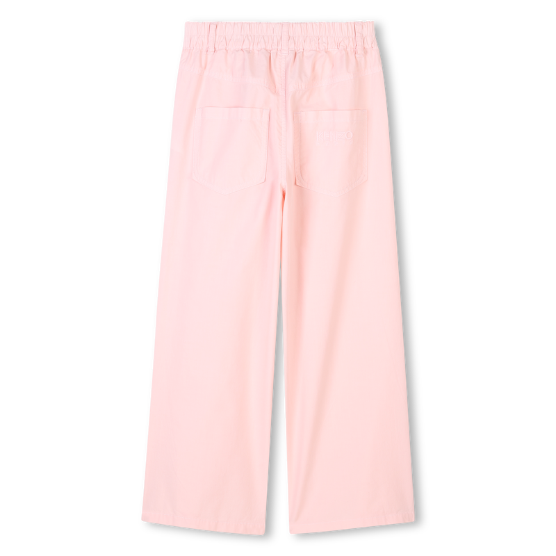 Flared poplin trousers KENZO KIDS 
                        GIRL