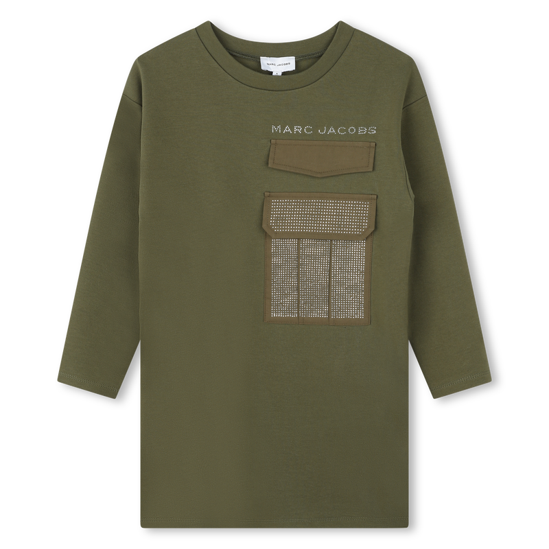 Long-Sleeved Cotton Dress MARC JACOBS 
                        GIRL