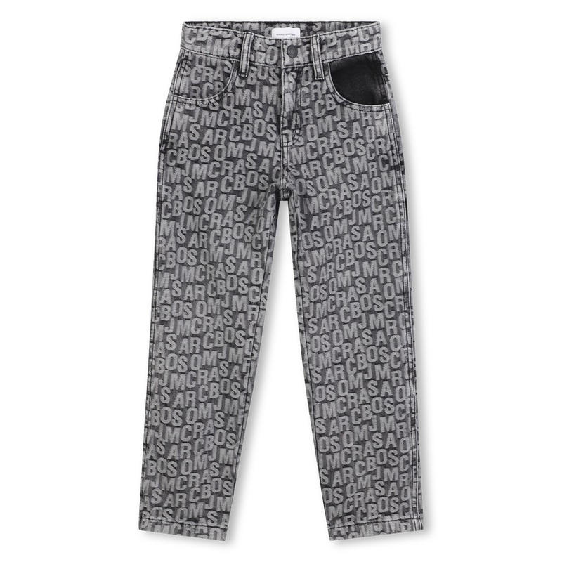 Jacquard denim trousers MARC JACOBS 
                        BOY