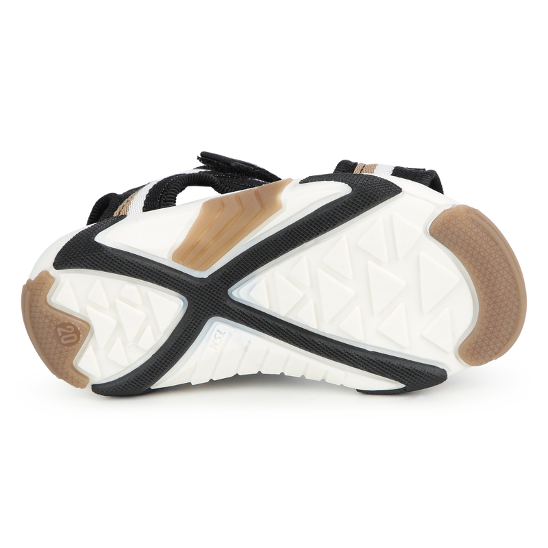 Striped Velcro sandals BOSS 
                    BOY