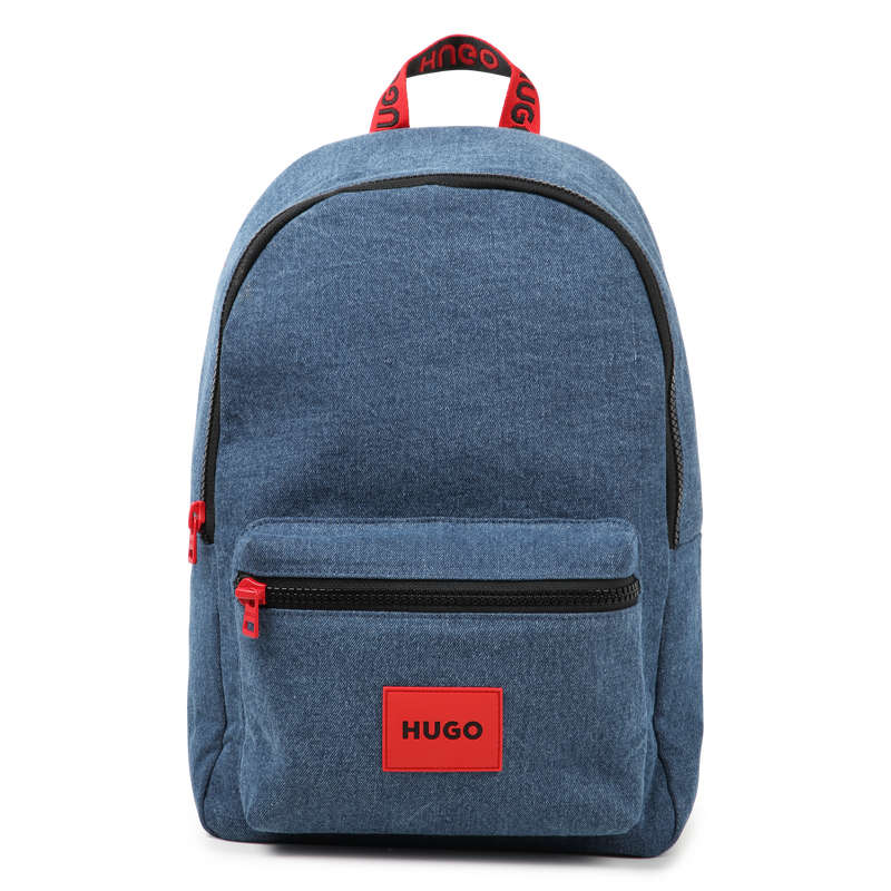 Cotton denim backpack HUGO 
                    BOY