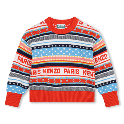 Jacquard Knit Sweater KENZO KIDS GIRL