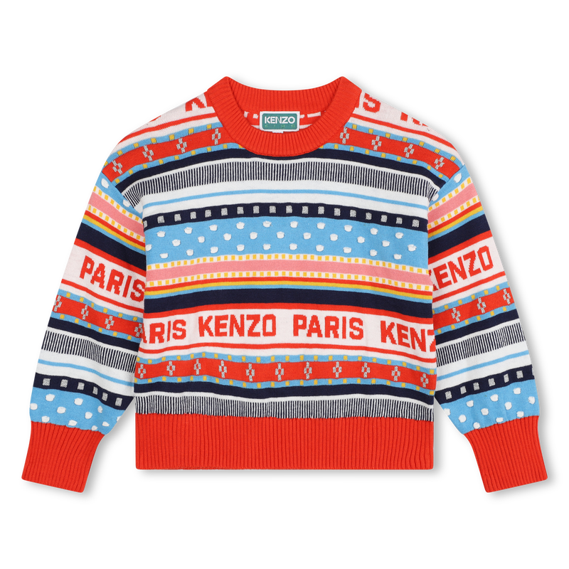 Jacquard Knit Sweater KENZO KIDS 
                        GIRL