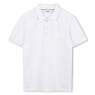 Short-sleeved polo shirt, WHITE, hi-res