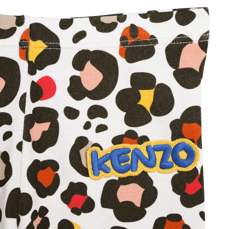 Patterned cotton leggings KENZO KIDS 
                    GIRL