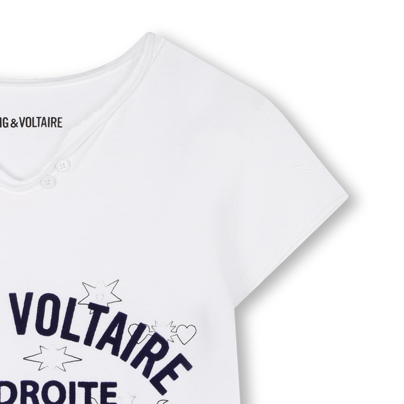Tunisian collar T-shirt ZADIG & VOLTAIRE 
                        GIRL