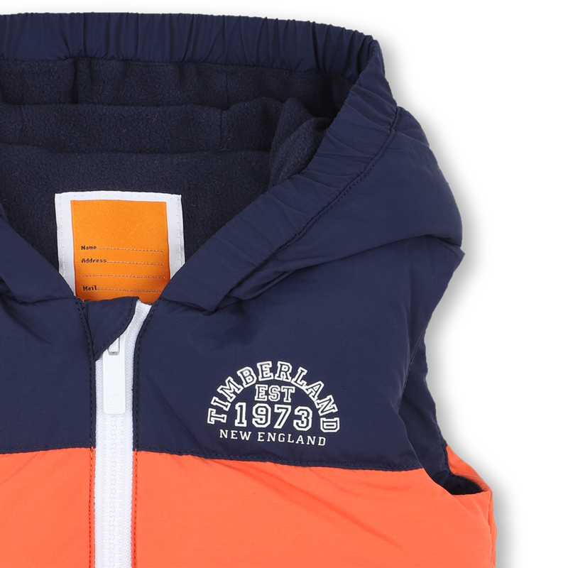 Sleeveless hooded down jacket TIMBERLAND 
                    BOY