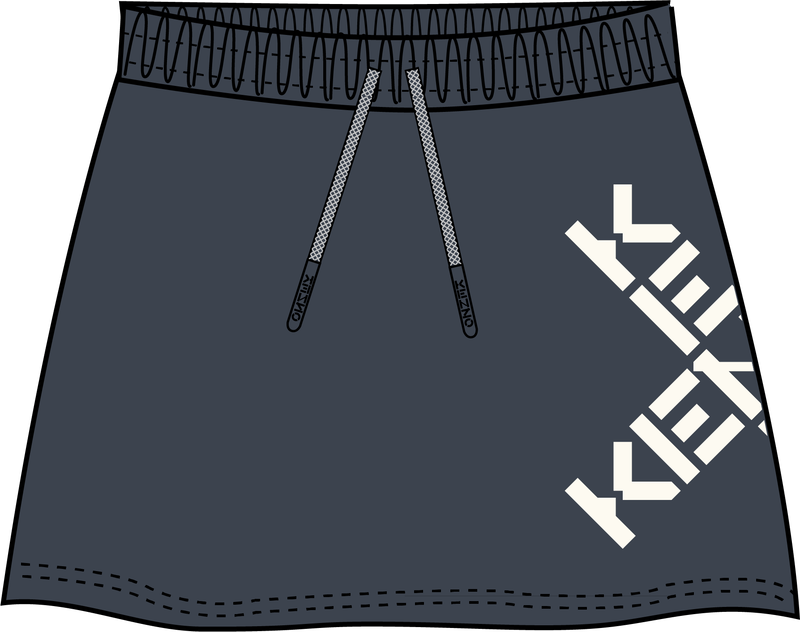 Kenzo online drawstring skirt