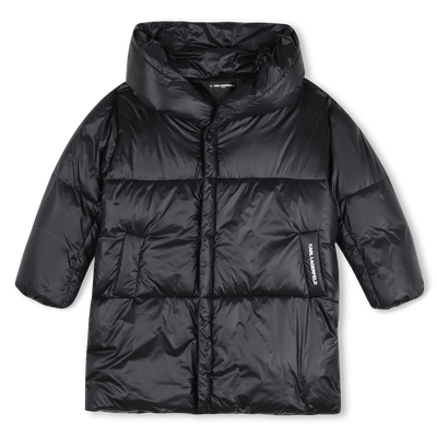 Long down jacket KARL LAGERFELD KIDS GIRL