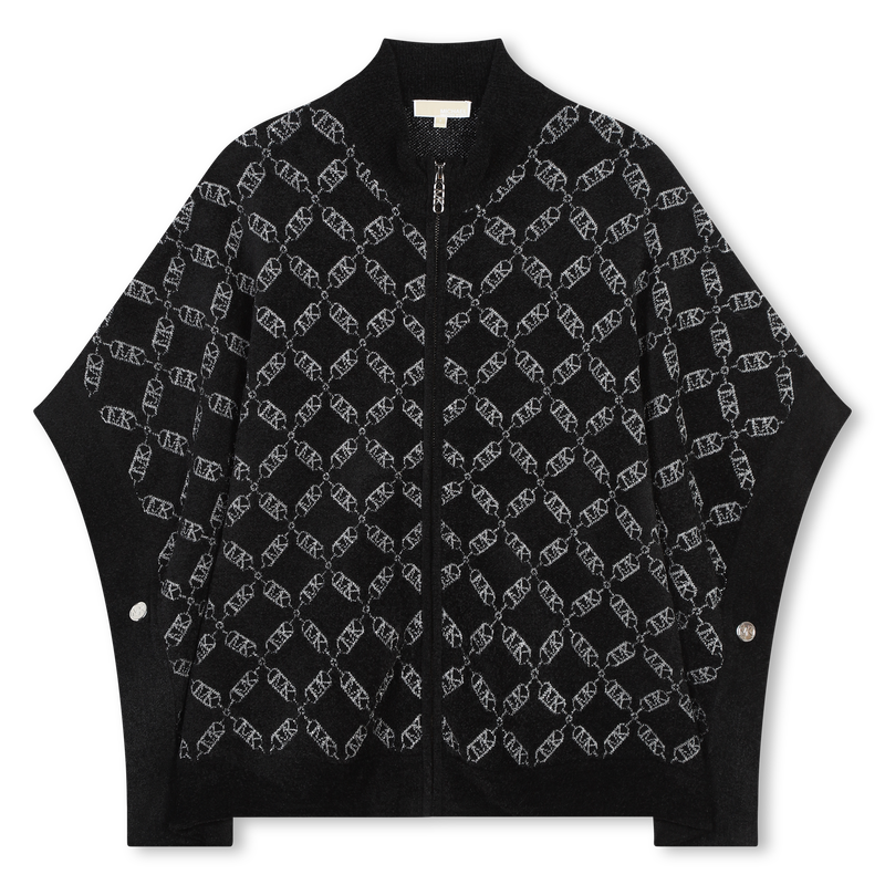 Zip-Up Knit Cape MICHAEL KORS 
                        GIRL