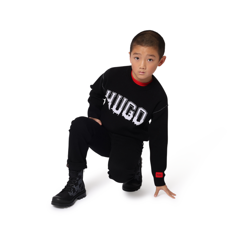 Cotton-Rich Slim-Fit Jeans HUGO 
                    BOY