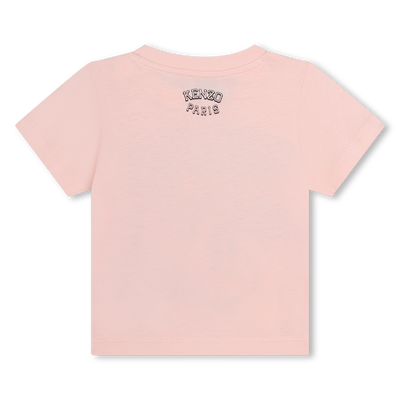 Cotton press-stud T-shirt KENZO KIDS UNISEX