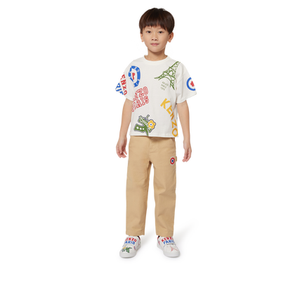 Cotton Twill Pants KENZO KIDS BOY