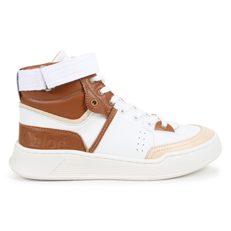 Leather Lace-Up Sneakers CHLOE 
                        GIRL