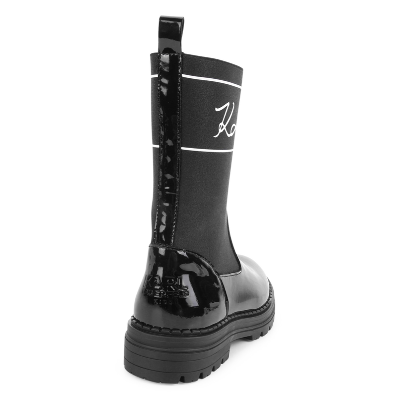 Tall elasticated boots