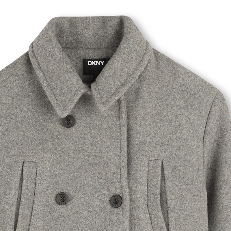 Wool cloth coat DKNY 
                        GIRL