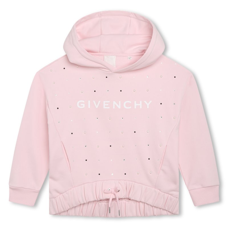 GIVENCHY Hooded rhinestone sweatshirt